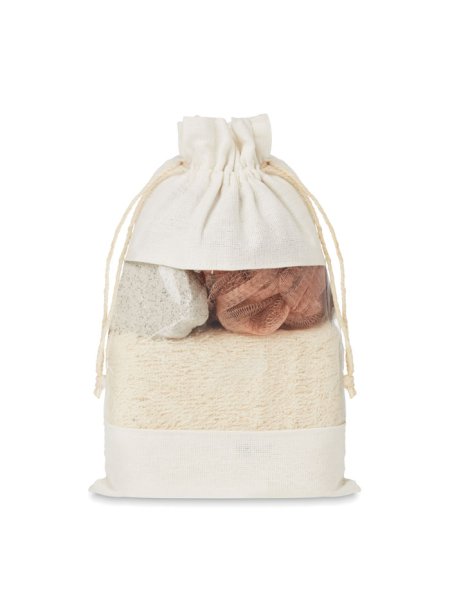 Set de bain pochette coton