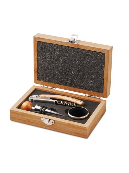 Coffret de sommelier en bambou