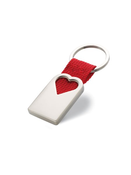 Porte clef coeur en métal