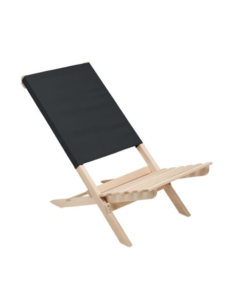 Chaise de plage pliable en bois