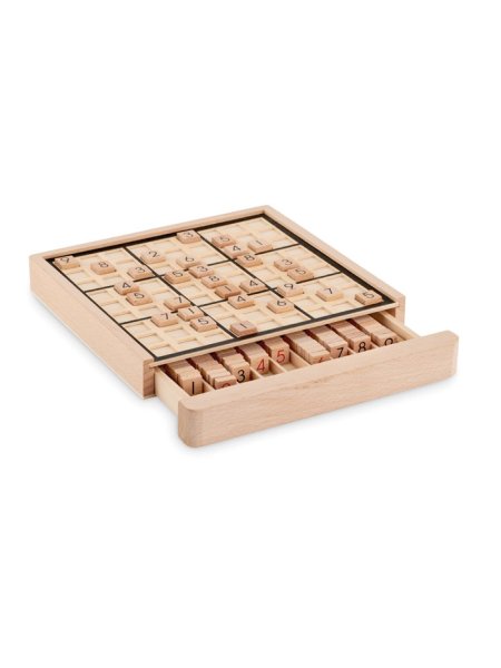 Jeu de plateau sudoku en bois