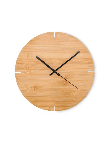 Horloge murale en bambou