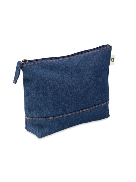 Trousse en denim recyclé