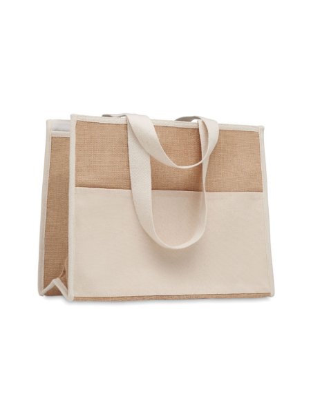 Sac shopping en toile et jute