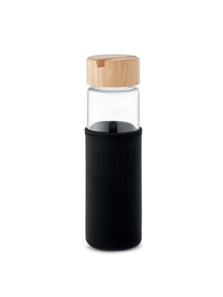 Bouteille verre et bambou 600ml