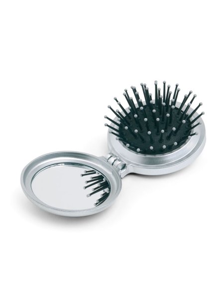 Brosse/miroir pliable