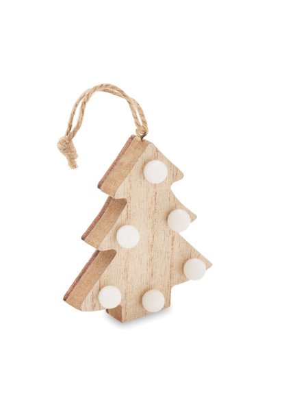 Sapin en bois avec lumières