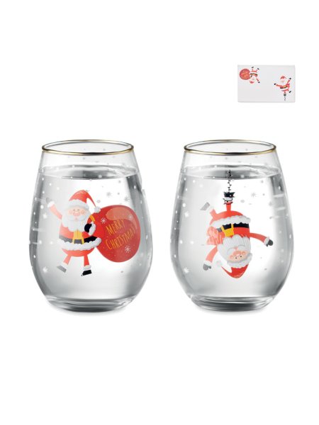 Set de 2 verres de Noël