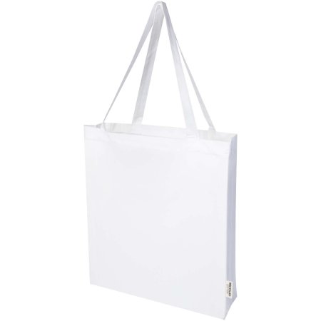 Sac shopping à soufflets Madras en coton recyclé 140 g/m² certifié GRS